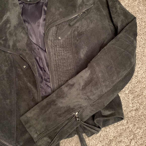 Suede moto jacket - Picture 2 of 5